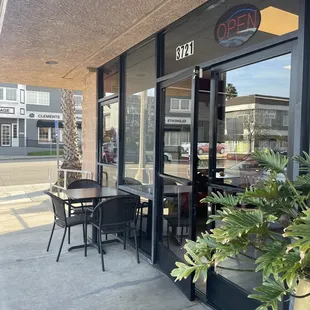 Outdoor seating
