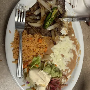 Carne Asada Plate