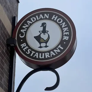 a sign for a restaurant