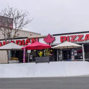 the front of the restaurant