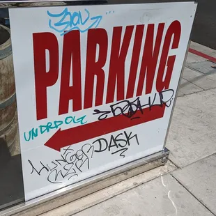 Parking to the left