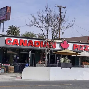 the front of the restaurant