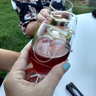 Cheers to awesome friends and great wine.