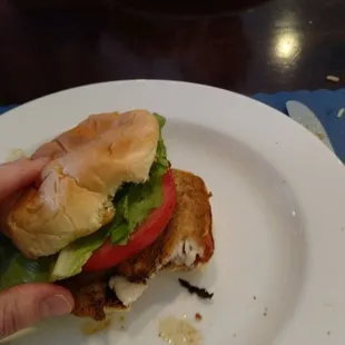 Blackened Grouper Sandwich