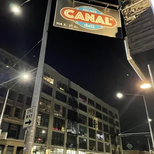Sign outside