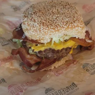 Double bacon cheese burger. Excellent