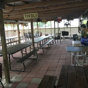 Outback patio dining on Friday