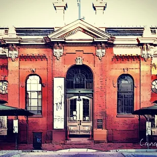 a red brick building