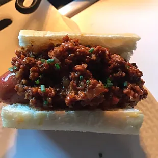 Hot half and hot sausage.