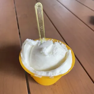 One scoop of gelato