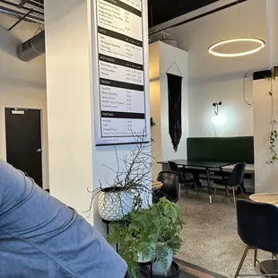 a woman leaning over a table