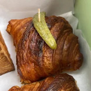 Shak-kar: twice baked croissant brisket