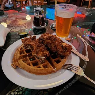 Chicken and waffle