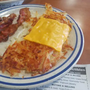 Hash browns n bacon