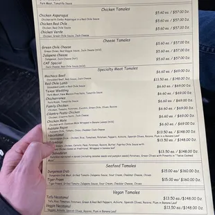 Best tamale selection I've ever seen!