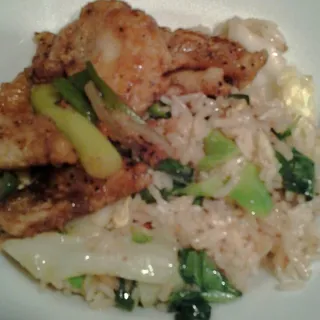 Black Pepper Fish Over Rice
