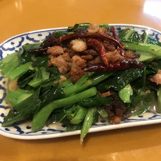 Chinese Broccoli With Salted Fish