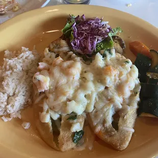 Their shrimp tilapia stuffed chile rellenos