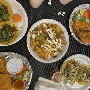 Fish Taco Plate Asada Fries Quesabirria Mulitas