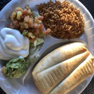 Chimichanga meal