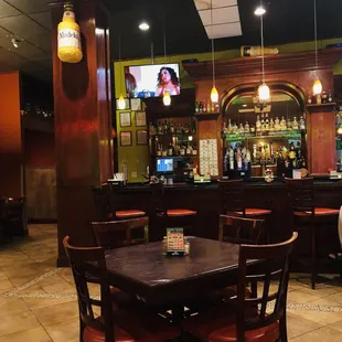 Bar and wonderful area for sports fans. Beer on tap.