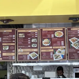 Menu board