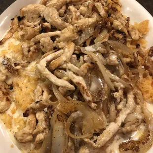 Chicken Delight with onions