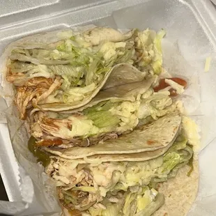3chicken tacos A la carte