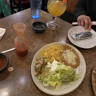 fajitas sides, mango margarita