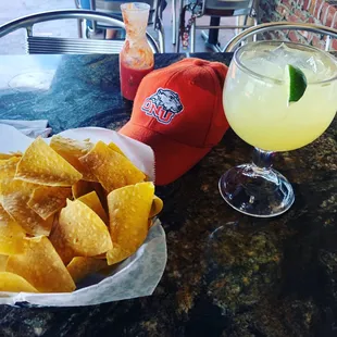 Chips &amp; House Margarita.