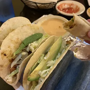 Shrimp tacos