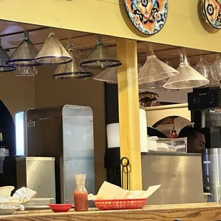 Dusty hanging bar glasses