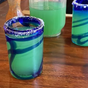 Blue margarita pitcher