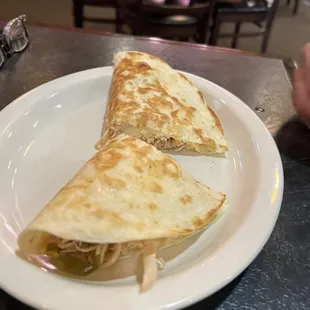 Chicken quesadilla a la carte