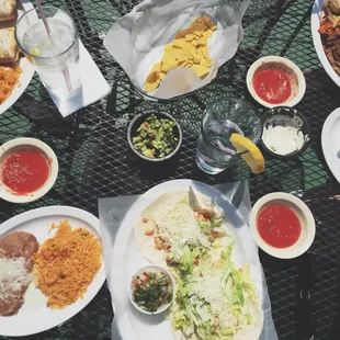 plates of food on a table