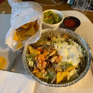 Mmmm! Nacho&apos;s Trio w/ guacamole &amp; chip on the side. So tasty...