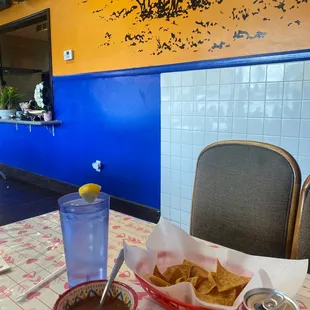 Just waiting for my food . ... love having lunch here!