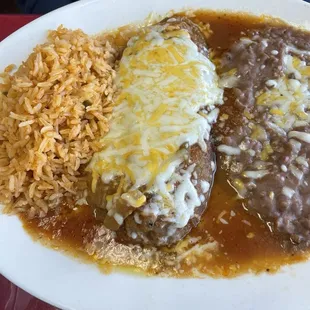 Chili relleno plate