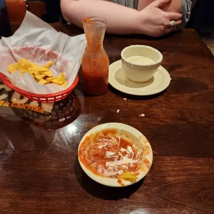 a woman sitting at a table