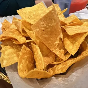 a plate of chips