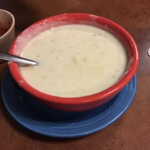 Their queso was tasty! But beware - their queso sizes are huge. This was the medium!