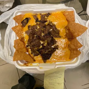 Great burnt chips as my dry nachos