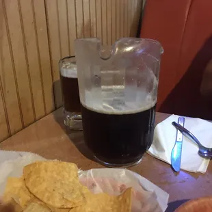 $10 pitcher with frosty mugs.