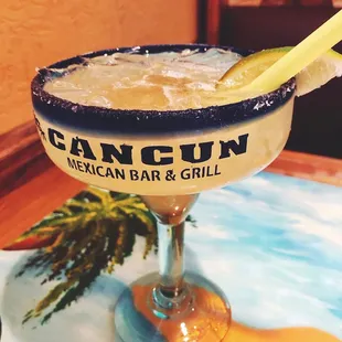 a margarita in a glass