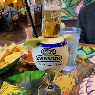 a margarita in a glass