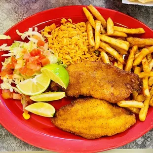 Fried fish &amp; fries