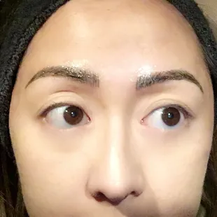 Immediately after touch-up