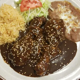 Mole Chicken in mole