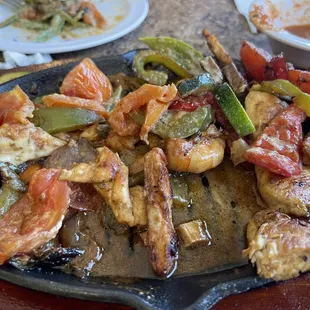 a plate of food on a table