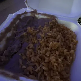 Definitely not the beans with cheese that I ordered....